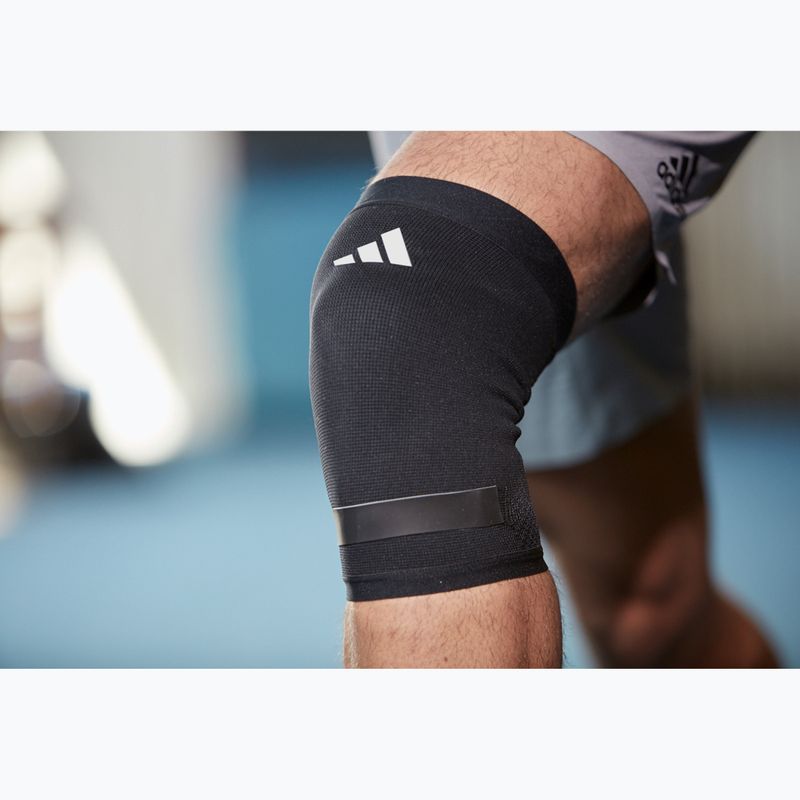 Fascia compressiva adidas Performance Knee Support nero/bianco 2