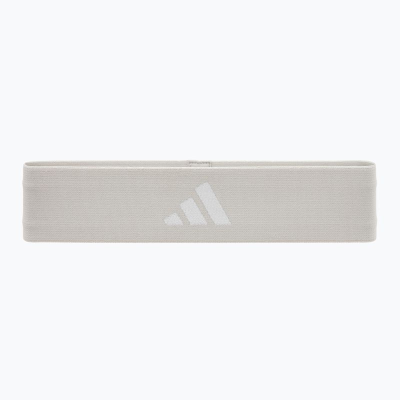 Set di bande di resistenza in gomma adidas 3 pezzi nero/grigio/bianco 4