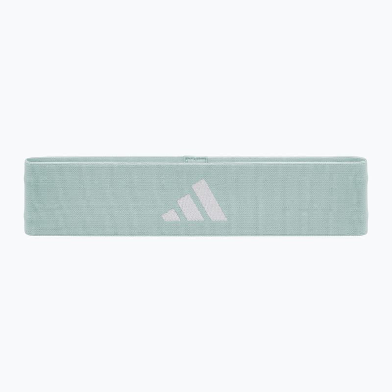 Set di bande di resistenza in gomma adidas 3 pezzi verde/viola/blu 4