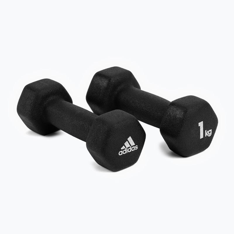 manubri adidas 2x1 kg nero ADWT-10001