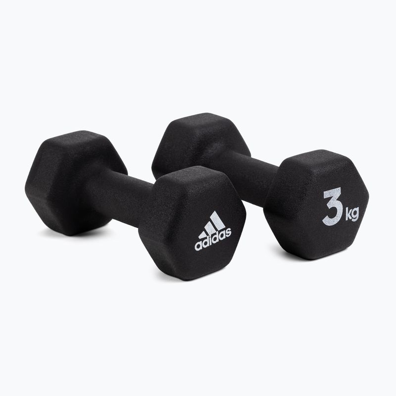 manubri adidas 2x3 Kg nero ADWT-10003