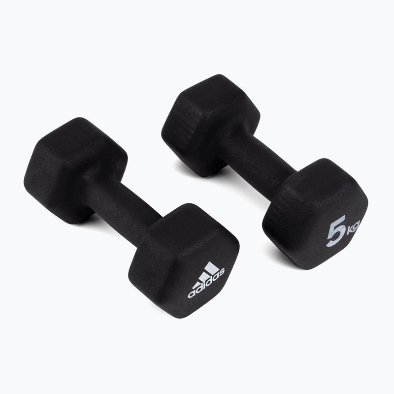manubri adidas 2x5kg nero ADWT-10005 2