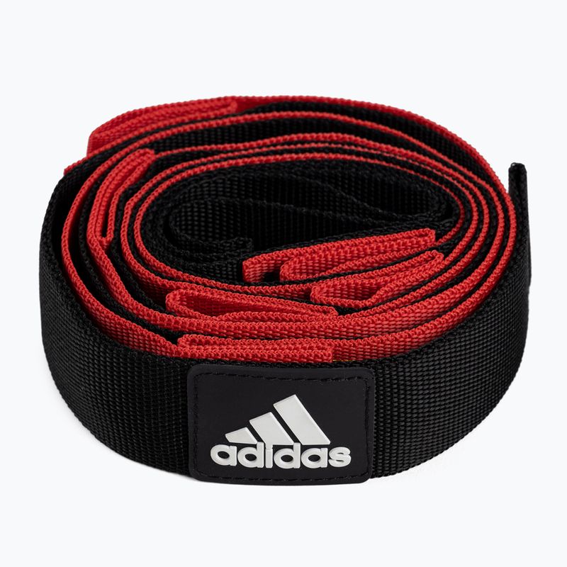 Adidas cintura da ginnastica nera e rossa ADTB-10608