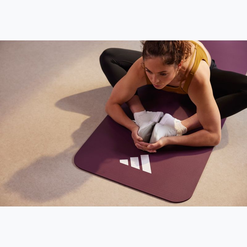 Tappetino adidas Fitness 7 mm maroon 8