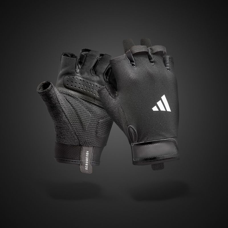 Guanti adidas Essential Training nero/bianco 8