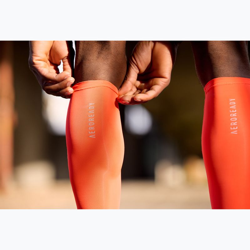 Adidas Aeroready Compression gamba polpaccio rosso 8