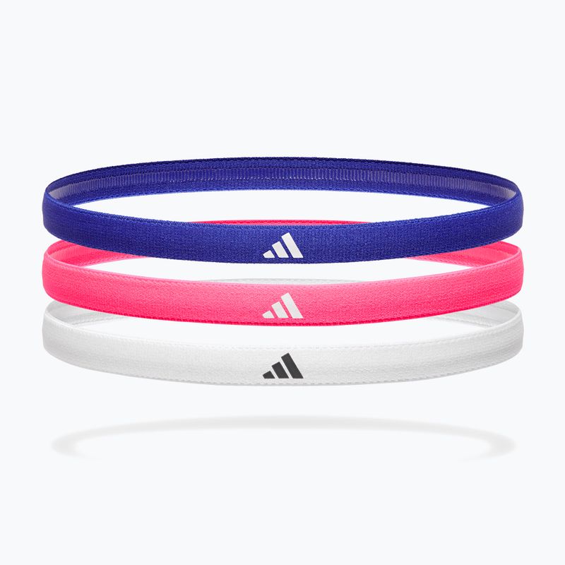 Fasce per la testa adidas Hairbands 3 pack lucid blue/lucid pink/white