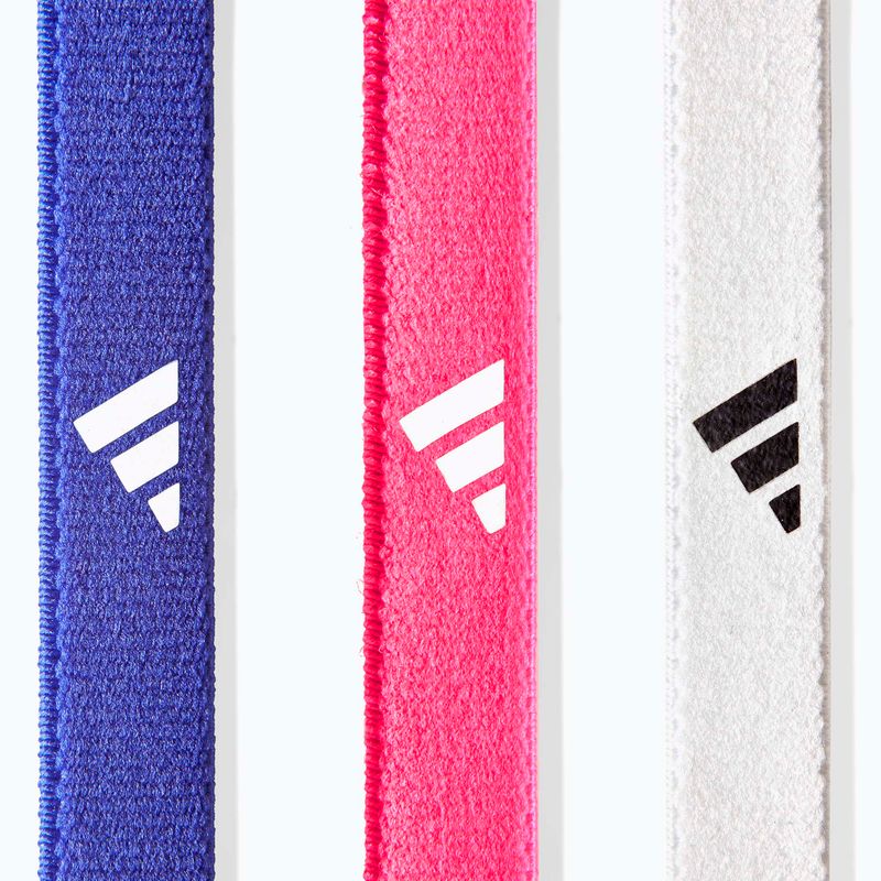 Fasce per la testa adidas Hairbands 3 pack lucid blue/lucid pink/white 3