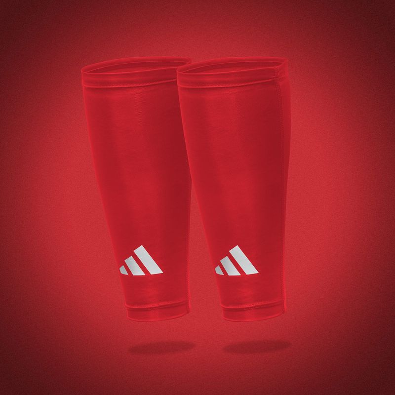 Fasce compressive per polpacci adidas Climacool Compression Calf Sleeves true red 6