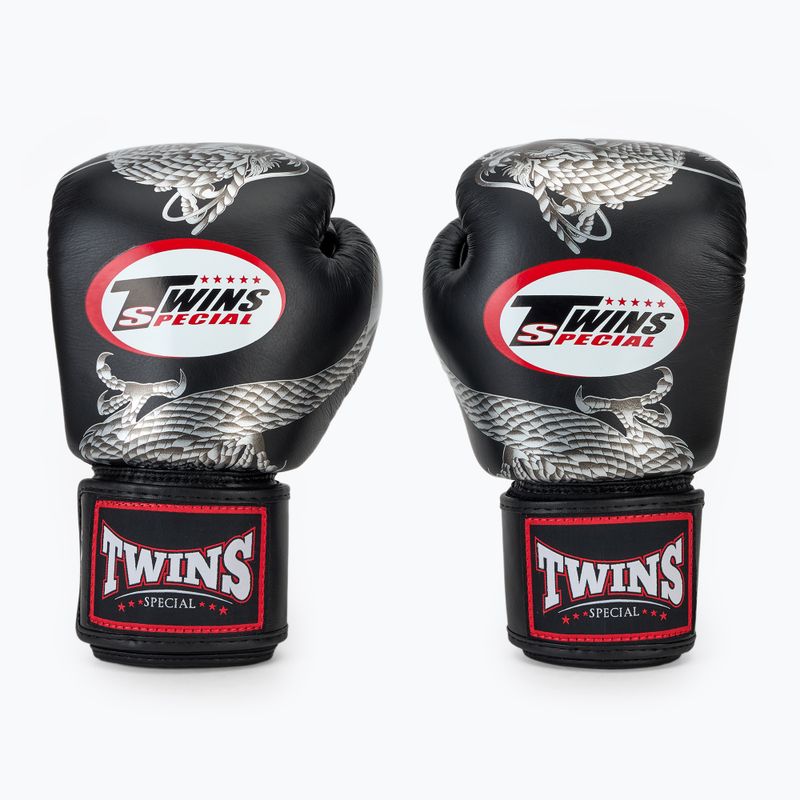 Guantoni da boxe Twins Special FBGVL3-23 Dragon argento
