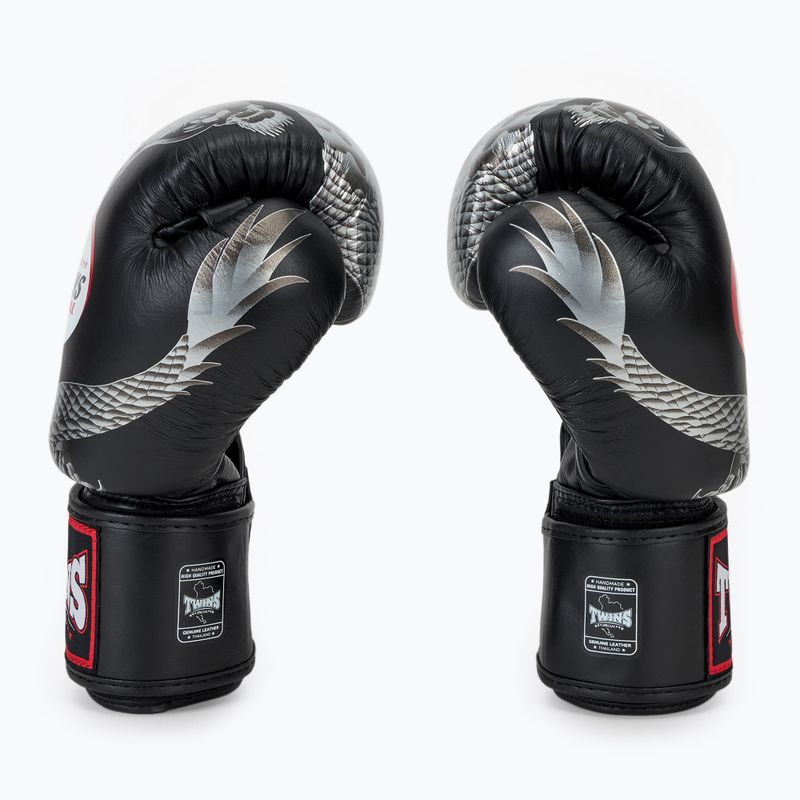 Guantoni da boxe Twins Special FBGVL3-23 Dragon argento 4