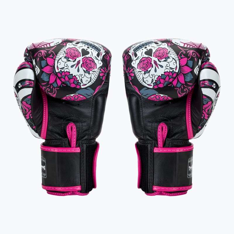 Guanti da boxe Twins Special Fancy FBGVL3-53 Skull rosa/nero 2
