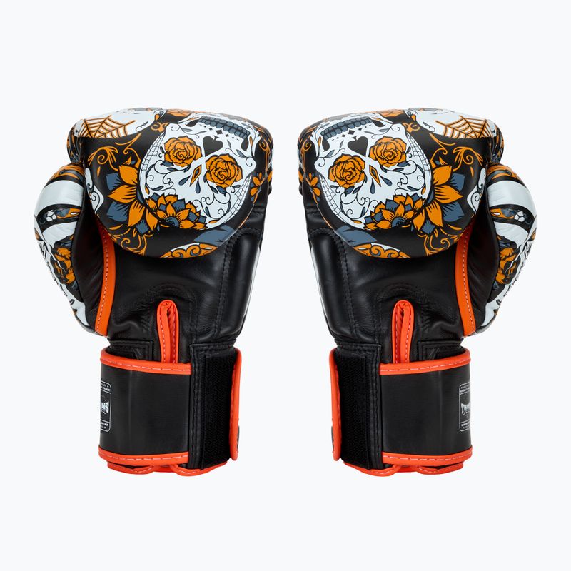 Guantoni da boxe Twins Special Fancy FBGVL3-53 Skull arancio/nero 2
