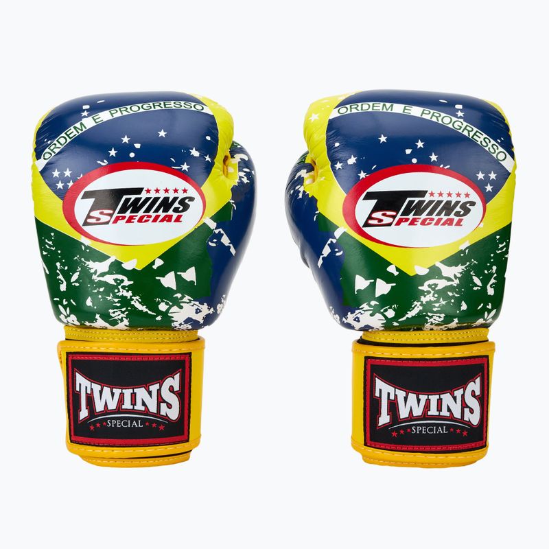 Twins Special FBGVL3-44 Guantoni da boxe Brasil giallo/rosso/blu
