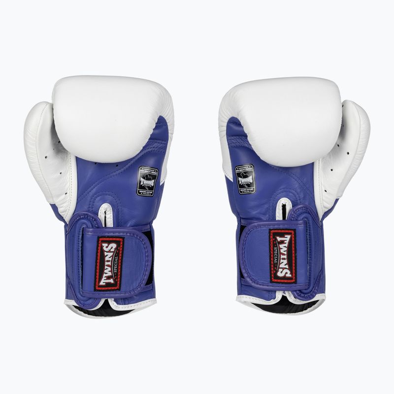 Guanti da boxe Twins Special BGVL6 bianco/blu 2