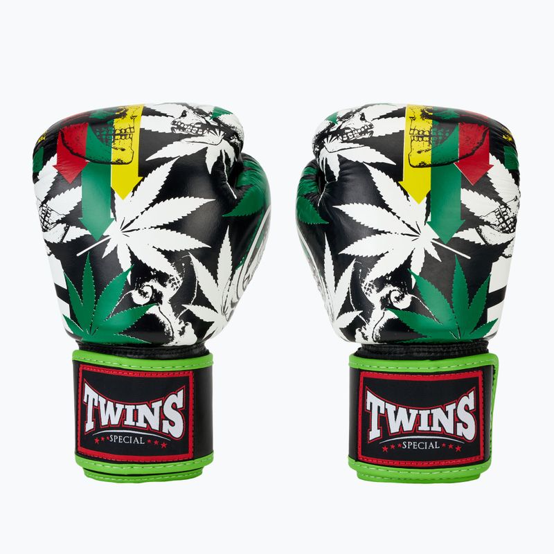 Twins Special Fancy FBGVL3-54 Guantoni da boxe verde erba/nero