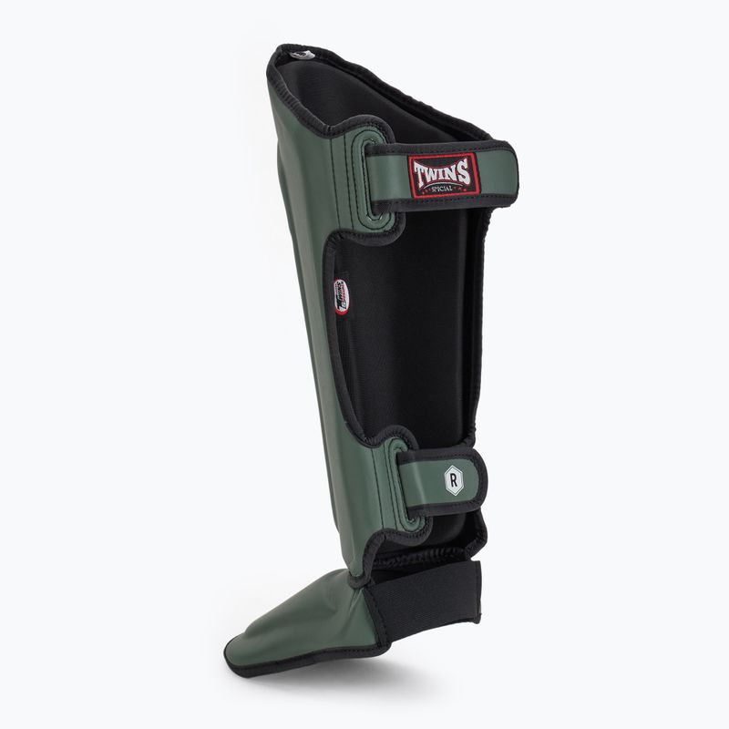Protezioni per tibia e piede in oliva Twins Special SGS10 3