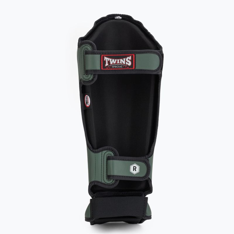 Protezioni per tibia e piede in oliva Twins Special SGS10 5