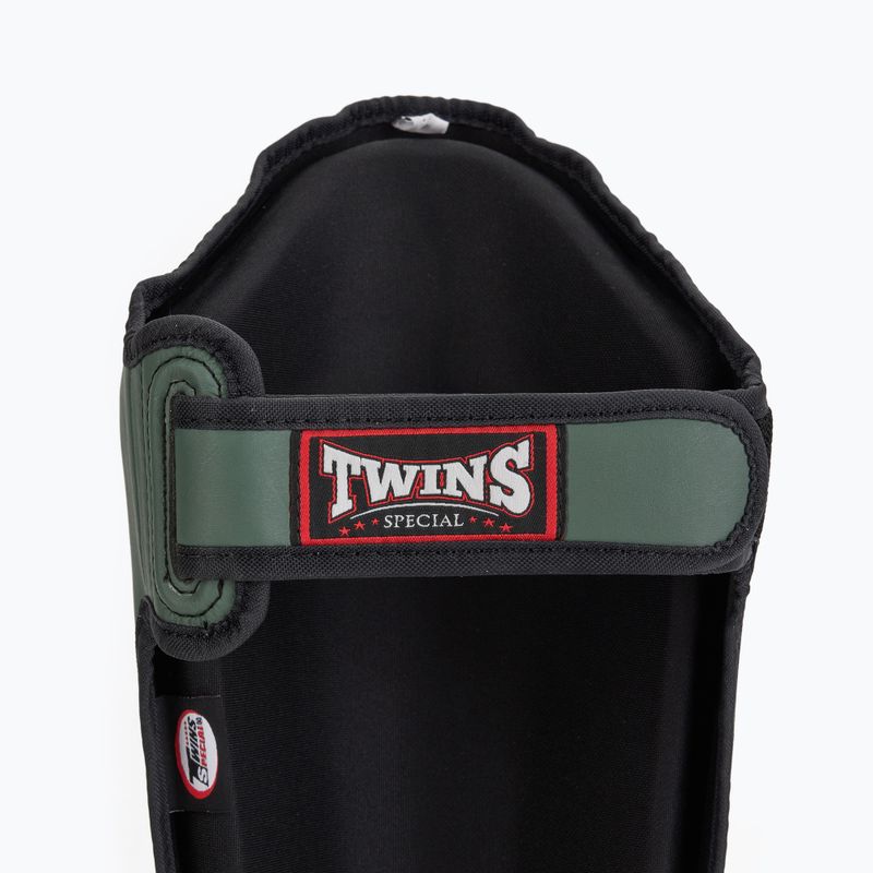 Protezioni per tibia e piede in oliva Twins Special SGS10 6
