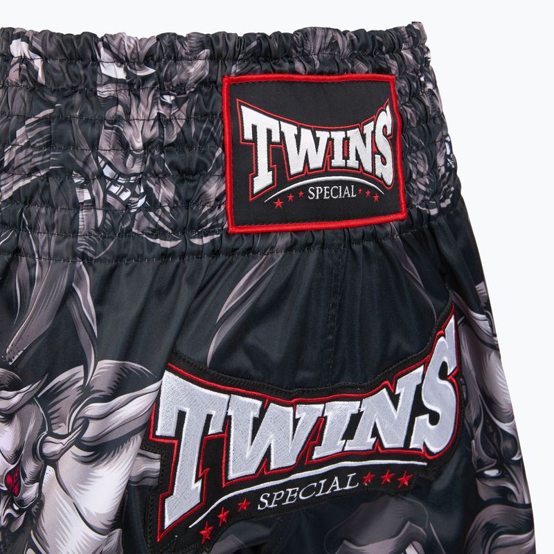 Pantaloncini da allenamento Twins Special Muay Thai Twins Kabuki black/white/red 3