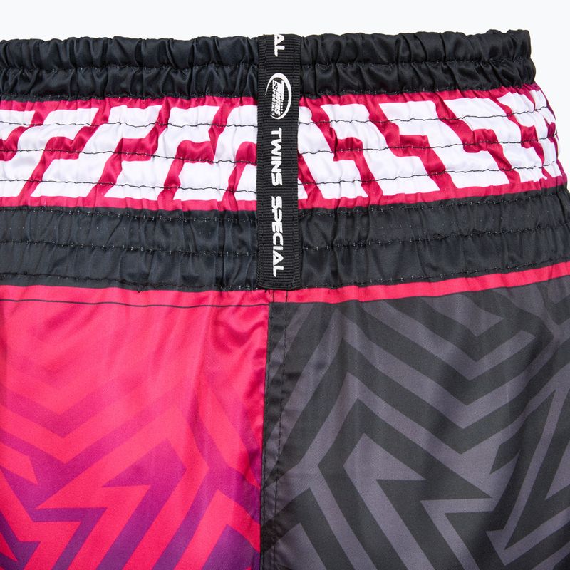 Pantaloncini da allenamento Twins Special Muay Thai Twins Maze brown/pink/blue/white 4