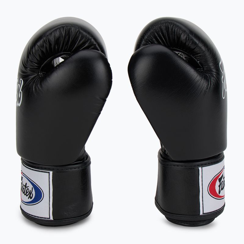 Guanti da boxe neri Fairtex Universal "Tight-Fit" Design 4