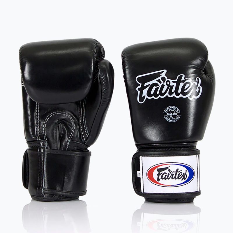 Guanti da boxe neri Fairtex Universal "Tight-Fit" Design