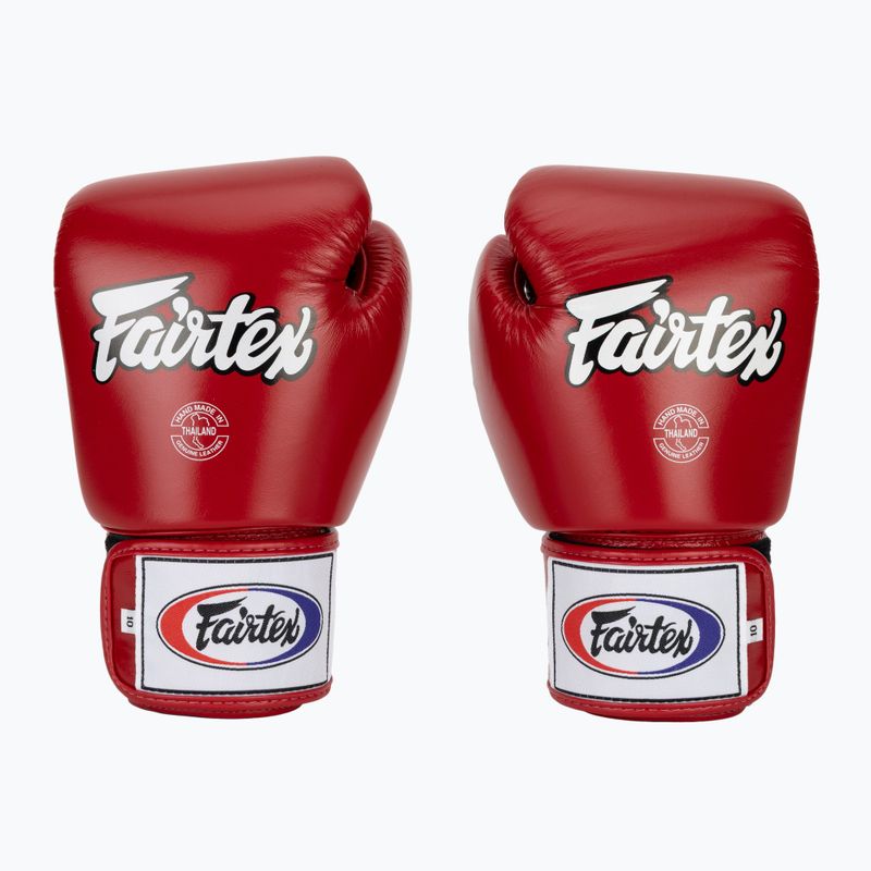 Guanti da boxe rossi Fairtex Universal "Tight-Fit" Design 2