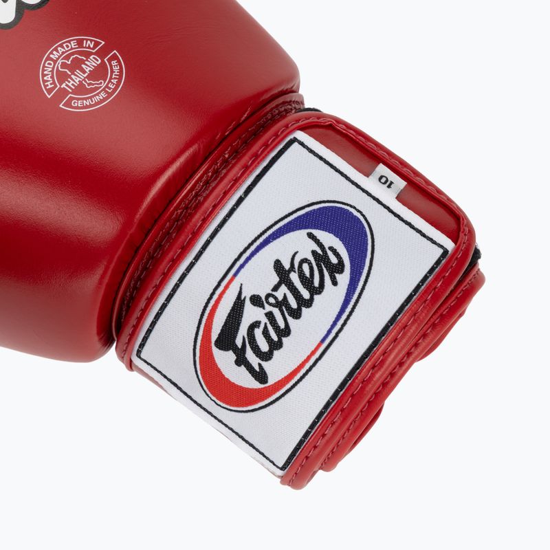 Guanti da boxe rossi Fairtex Universal "Tight-Fit" Design 6