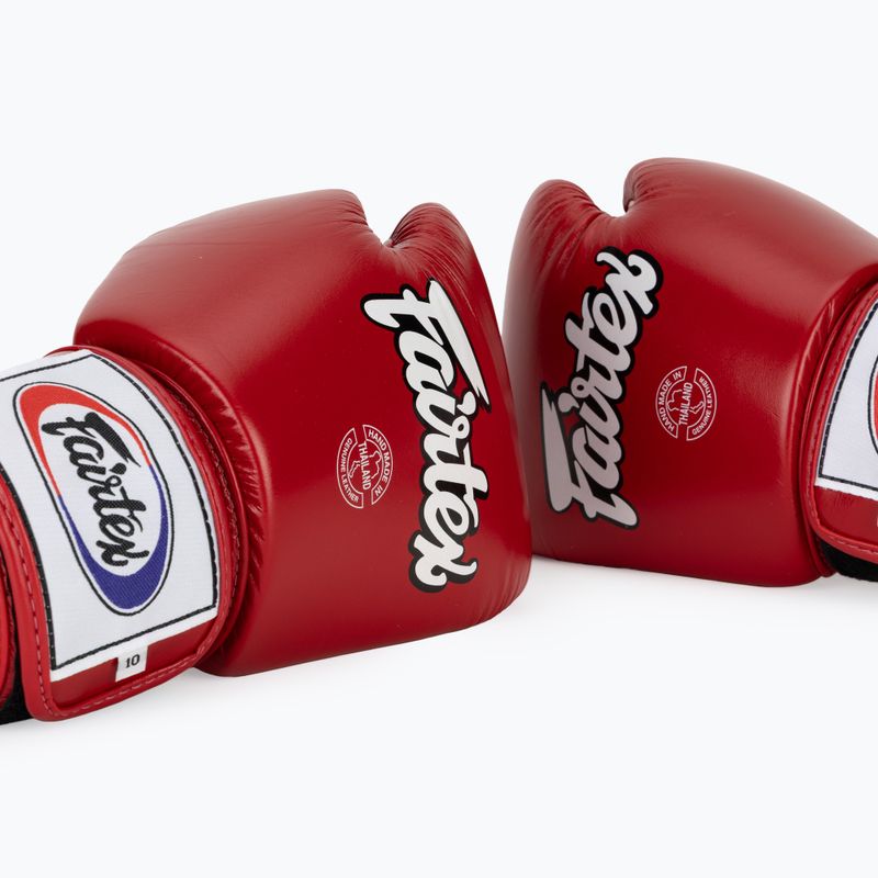 Guanti da boxe rossi Fairtex Universal "Tight-Fit" Design 7