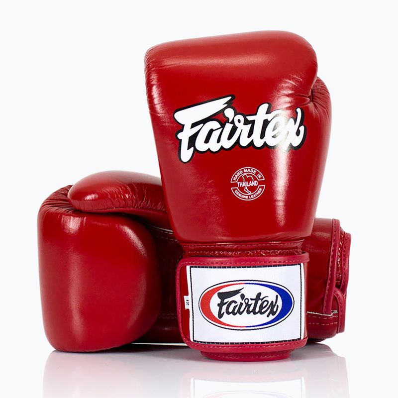 Guanti da boxe rossi Fairtex Universal "Tight-Fit" Design 2