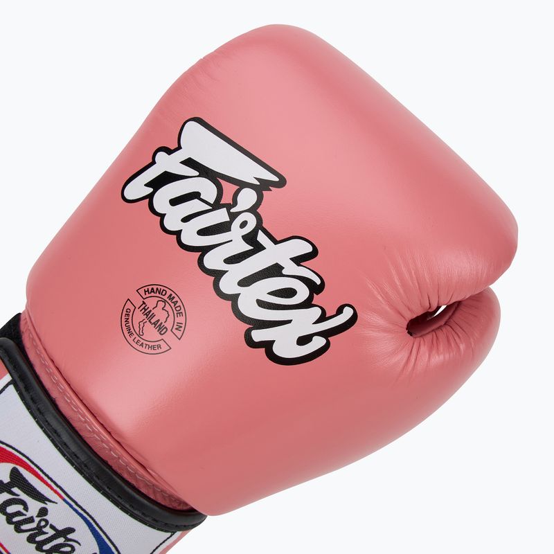 Guantoni da boxe rosa Fairtex Universal "Tight-Fit" Design 5