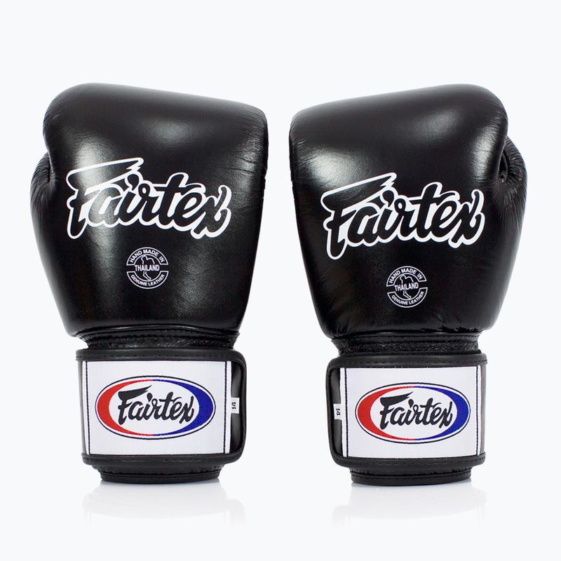 Guanti da boxe neri traspiranti Fairtex Universal