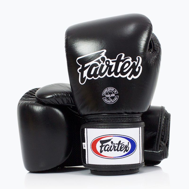 Guanti da boxe neri traspiranti Fairtex Universal 4