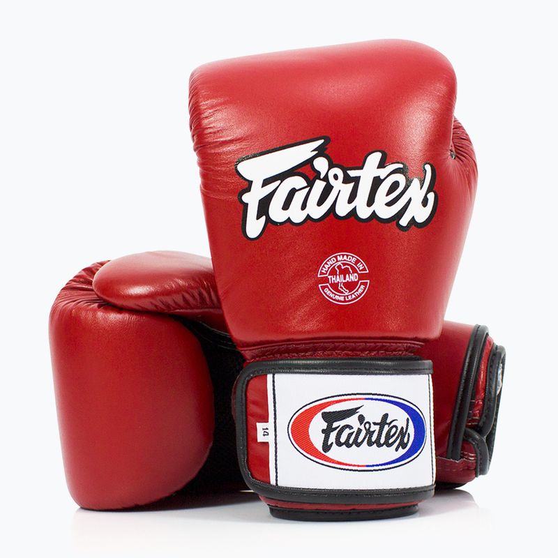 Fairtex Universal Guanti da boxe rossi traspiranti 4