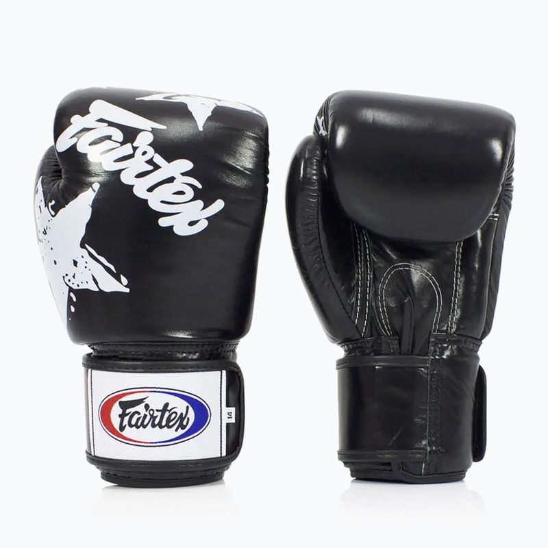Guanti da boxe Fairtex "Tight-Fit" Design-Nation Prints Collection nero