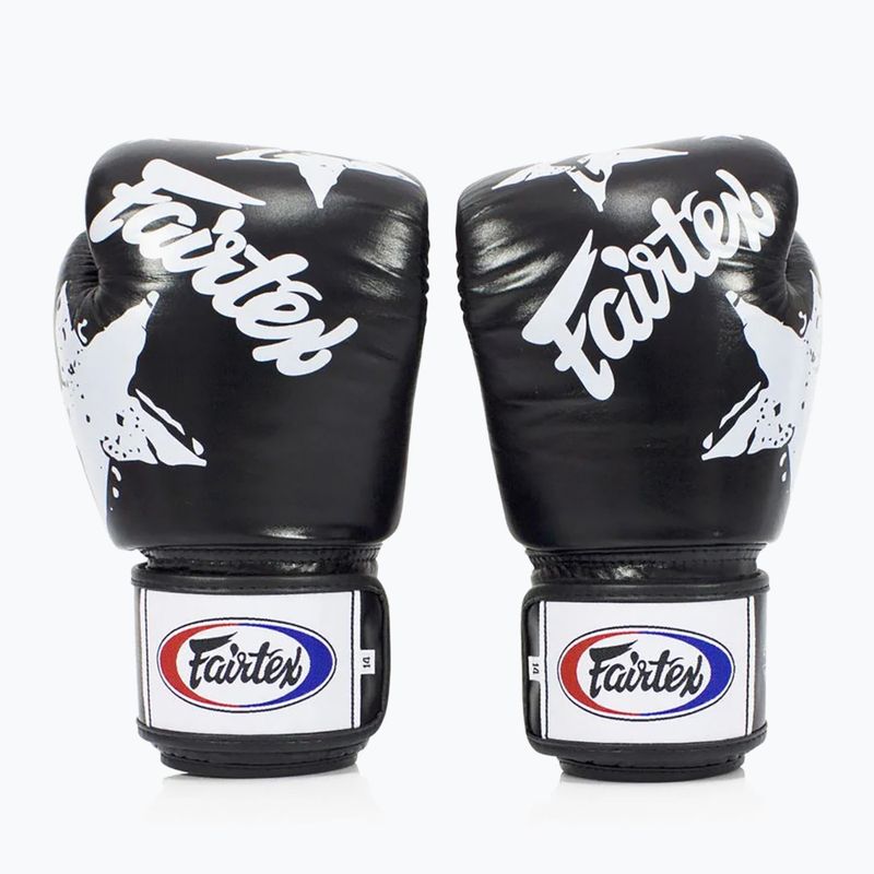 Guanti da boxe Fairtex "Tight-Fit" Design-Nation Prints Collection nero