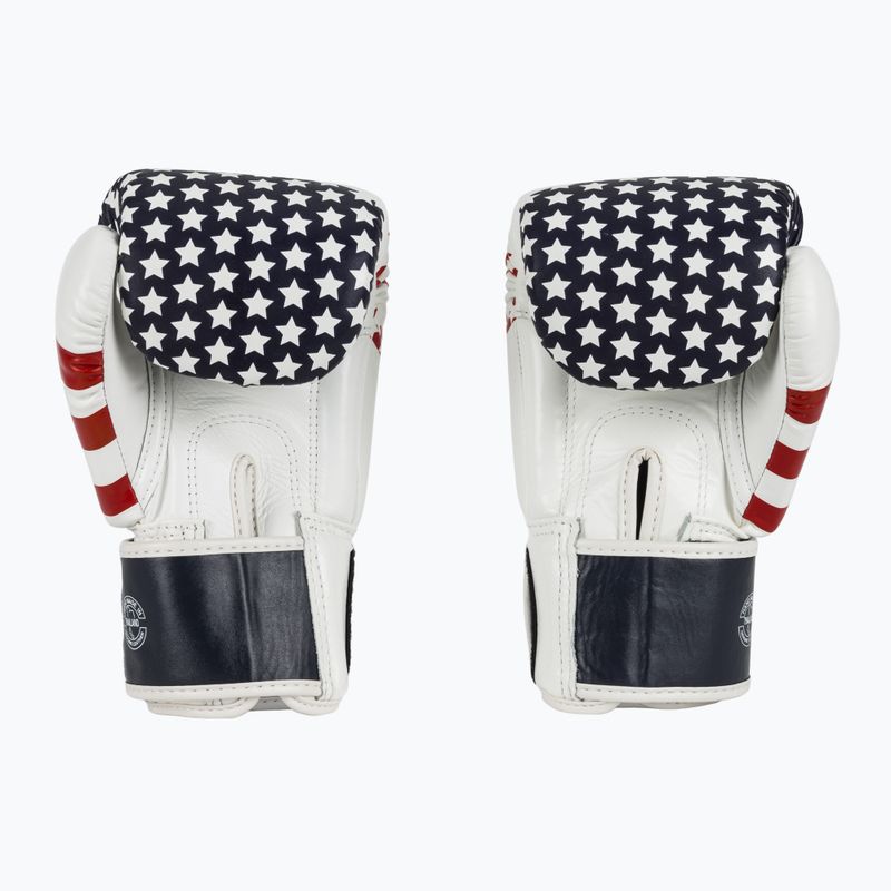 Guanti da boxe Fairtex Universal "Tight-Fit" Design USA bianchi 3