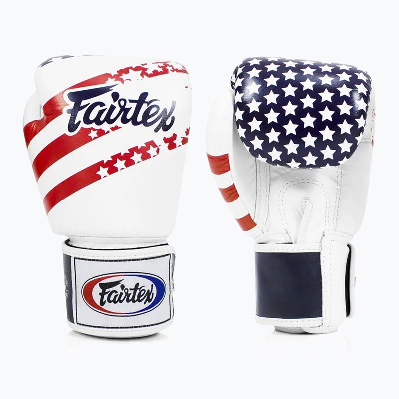 Guanti da boxe Fairtex Universal "Tight-Fit" Design USA bianchi