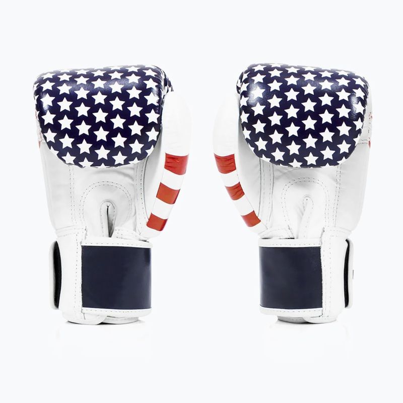 Guanti da boxe Fairtex Universal "Tight-Fit" Design USA bianchi 2
