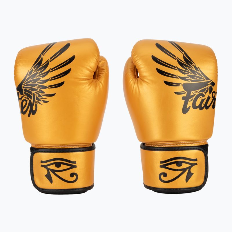 Fairtex Universal "Tight-Fit" Design Guantoni da boxe Falcon oro 2