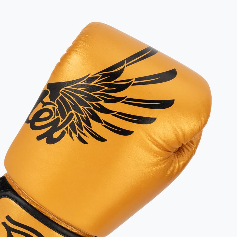 Fairtex Universal "Tight-Fit" Design Guantoni da boxe Falcon oro 5
