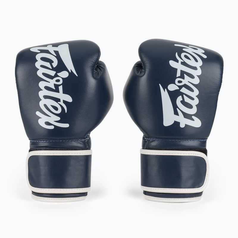 Guanti Fairtex in microfibra blu a dita nude 2
