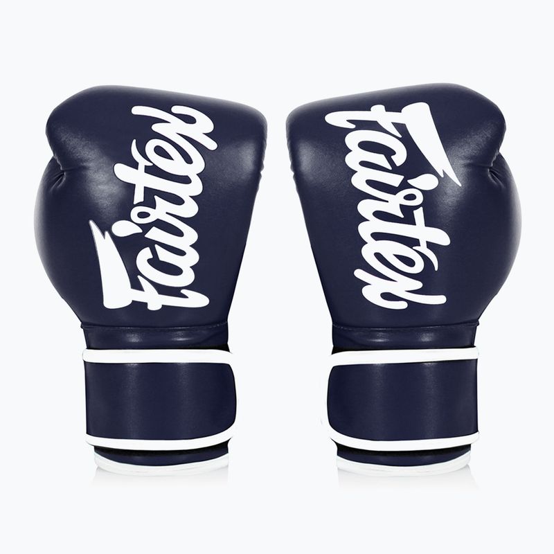 Guanti Fairtex in microfibra blu a dita nude