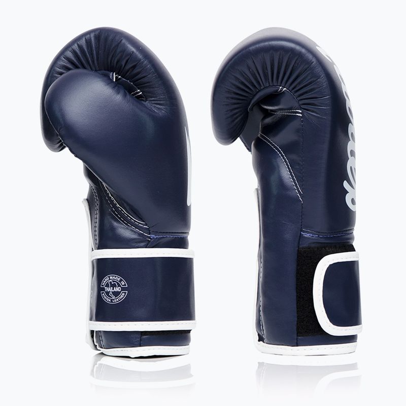 Guanti Fairtex in microfibra blu a dita nude 3