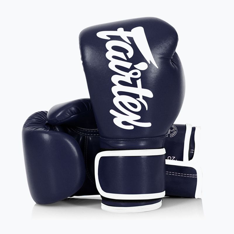 Guanti Fairtex in microfibra blu a dita nude 4