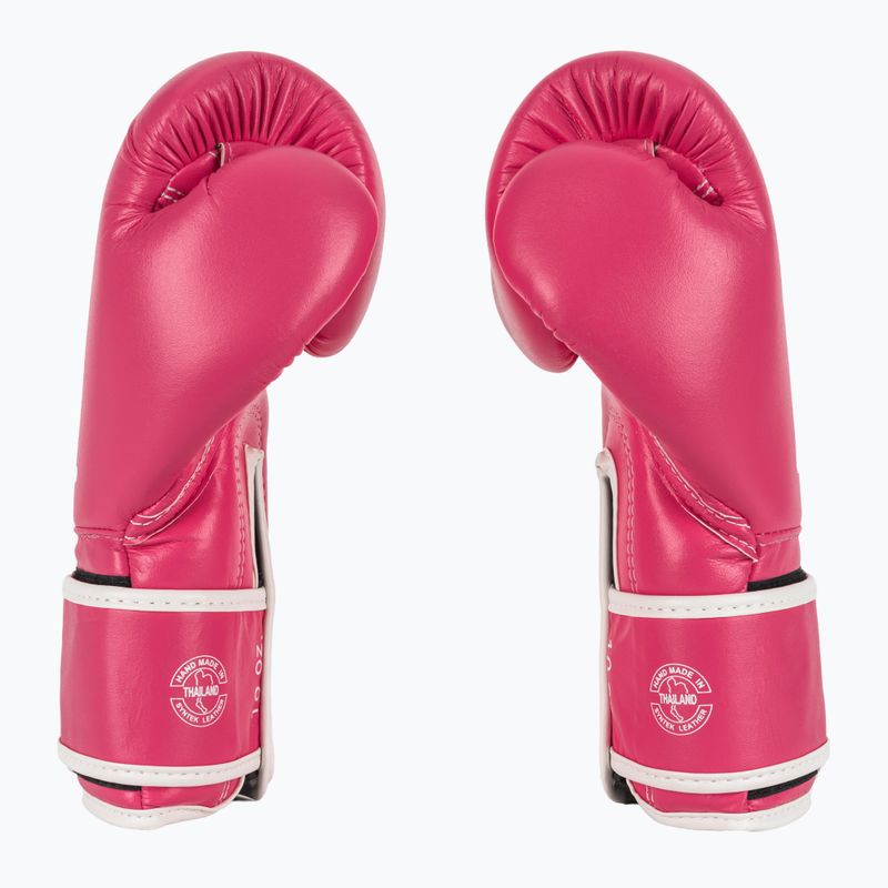 Guanti da boscaiolo Fairtex in microfibra rosa/bianco 4