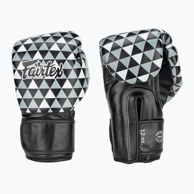 Fairtex Microfiber Art Prism guanti neri a dita nude