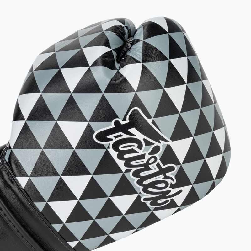Fairtex Microfiber Art Prism guanti neri a dita nude 5