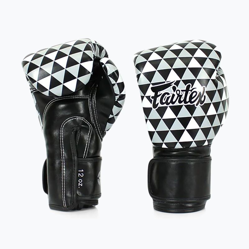 Fairtex Microfiber Art Prism guanti neri a dita nude